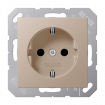 Розетка с заземлением SCHUKO (16A/250V) с защитой от детей (шторки)