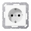 Розетка с заземлением SCHUKO (16A/250V) с защитой от детей (шторки)