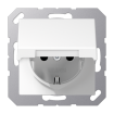 Розетка с заземлением SCHUKO (16A/250V) с откидной крышкой