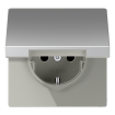 Розетка с заземлением SCHUKO (16A/250V) с откидной крышкой