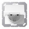 Розетка с заземлением SCHUKO (16A/250V) с откидной крышкой