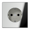 Розетка с заземлением SCHUKO (16A/250V) с защитой от детей (шторки)