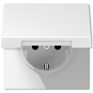 Розетка с заземлением SCHUKO (16A/250V) с откидной крышкой