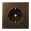 Розетка с заземлением SCHUKO (16A/250V) с защитой от детей (шторки)