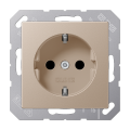 Розетка с заземлением SCHUKO (16A/250V) с защитой от детей (шторки)