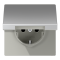 Розетка с заземлением SCHUKO (16A/250V) с откидной крышкой
