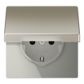 Розетка с заземлением SCHUKO (16A/250V) с откидной крышкой