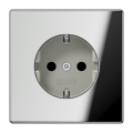 Розетка с заземлением SCHUKO (16A/250V) с защитой от детей (шторки)