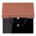 Розетка с заземлением SCHUKO (16A/250V) с откидной крышкой
