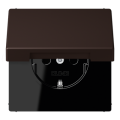 Розетка с заземлением SCHUKO (16A/250V) с откидной крышкой