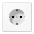Розетка с заземлением SCHUKO (16A/250V) с защитой от детей (шторки)