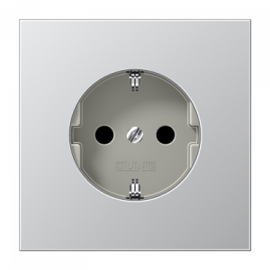 Розетка с заземлением SCHUKO (16A/250V) с защитой от детей (шторки)