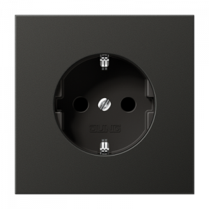 Розетка с заземлением SCHUKO (16A/250V) с защитой от детей (шторки)