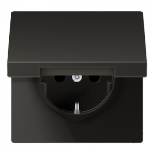 Розетка с заземлением SCHUKO (16A/250V) с откидной крышкой
