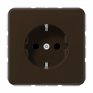 Розетка с заземлением SCHUKO (16A/250V) с защитой от детей (шторки)