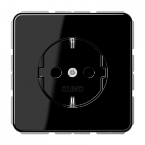 Розетка с заземлением SCHUKO (16A/250V) с защитой от детей (шторки)