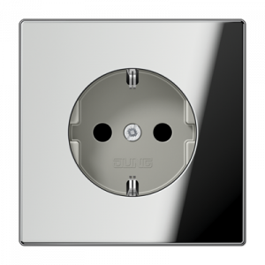 Розетка с заземлением SCHUKO (16A/250V) с защитой от детей (шторки)