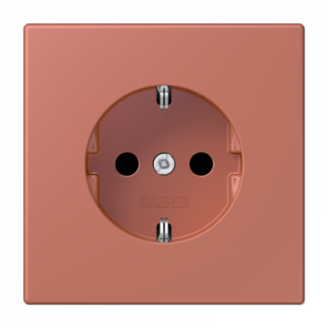 Розетка с заземлением SCHUKO (16A/250V) с защитой от детей (шторки)