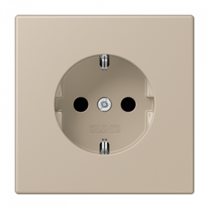 Розетка с заземлением SCHUKO (16A/250V) с защитой от детей (шторки)