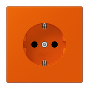 Розетка с заземлением SCHUKO (16A/250V) с защитой от детей (шторки)
