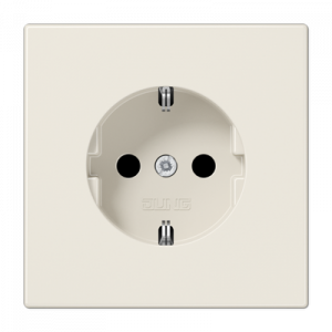 Розетка с заземлением SCHUKO (16A/250V) с защитой от детей (шторки)