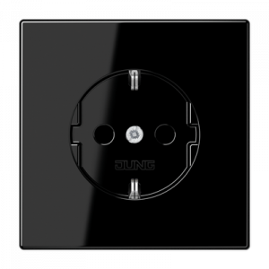 Розетка с заземлением SCHUKO (16A/250V) с защитой от детей (шторки)