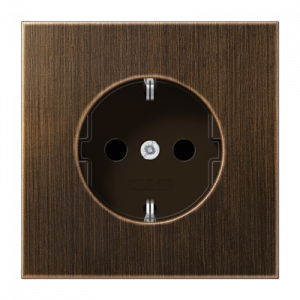 Розетка с заземлением SCHUKO (16A/250V) с защитой от детей (шторки)