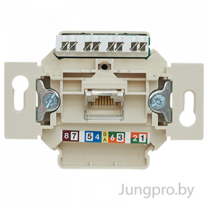 Розетка телефонная RJ-12 одинарная